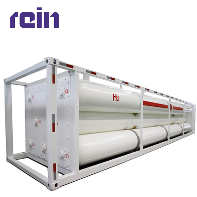 Gas Transport 40ft Hydrogen Tank High Pressure Hydrogen Gas Cylinder TPED Certificated High Pressure Package Structure For Transportation