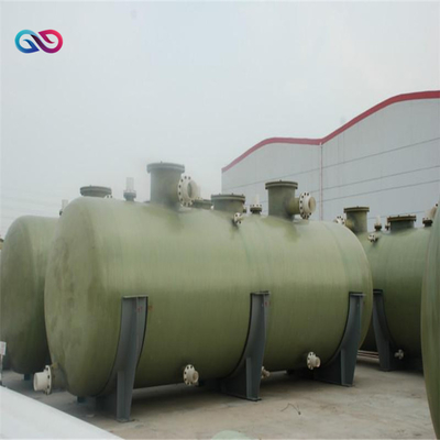 Storage tank in metallurgy residual gas treatment industry chemical storage tank in metallurgy residual gas treatment industry FRP chemical horizontal storage tank for HCL and chemicals